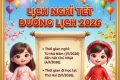 THÔNG BÁO NGHỈ TẾT DƯƠNG LỊCH NĂM 2026