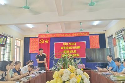 TỔ CHỨC TRIỂN KHAI HỘI NGHỊ NHIỆM VỤ NĂM HỌC 2025-2026